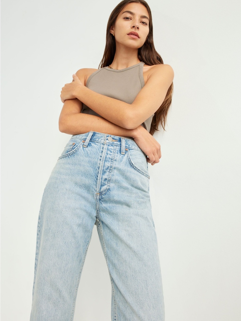 Aritzia- Denim Forum The Boyfriend High Rise Loose 28l